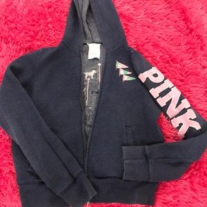 PINK zip up hoodie